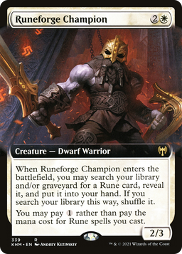 Runeforge Champion (Extended Art) (KHM-339) - Kaldheim: (Extended Art)