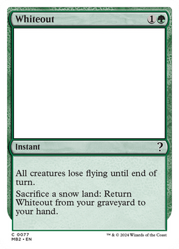 Whiteout (White Border) (MB2-077) - Mystery Booster 2