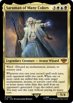 Saruman of Many Colors (LTR-223) - The Lord of the Rings: Tales of Middle-earth Foil