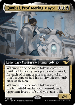 Kambal, Profiteering Mayor (Extended Art) (OTJ-353) - Outlaws of Thunder Junction: (Extended Art)