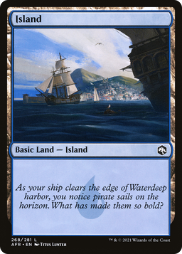 Island (268) (AFR-268) - Adventures in the Forgotten Realms Foil