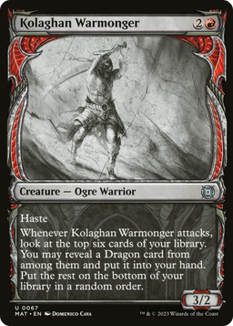 Kolaghan Warmonger (Showcase) (MAT-067) - March of the Machine: The Aftermath: (Showcase)