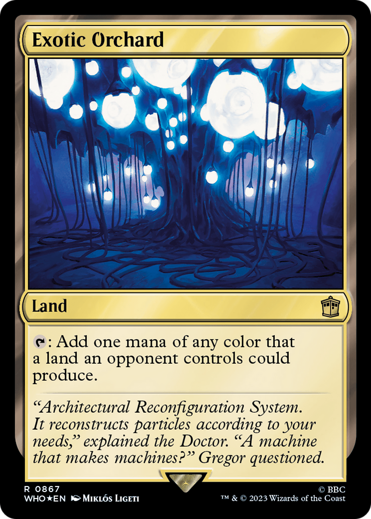 Exotic Orchard (Surge Foil) (WHO-867) - Doctor Who Foil