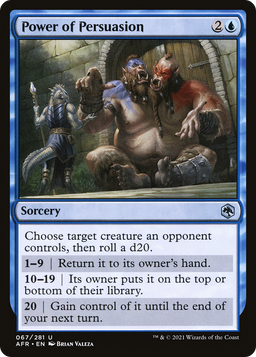 Power of Persuasion (AFR-067) - Adventures in the Forgotten Realms Foil