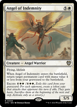 Angel of Indemnity (OTC-009) - Outlaws of Thunder Junction Commander