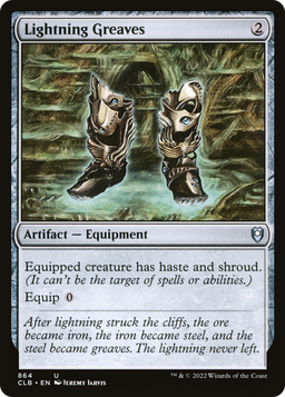 Lightning Greaves (CLB-864) - Commander Legends: Battle for Baldur's Gate