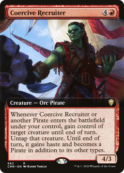 Coercive Recruiter (Extended Art) (CMR-662) - Commander Legends: (Extended Art) Foil