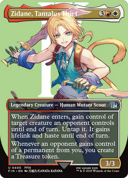 Zidane, Tantalus Thief (Borderless) (FIN-405) - FINAL FANTASY Foil