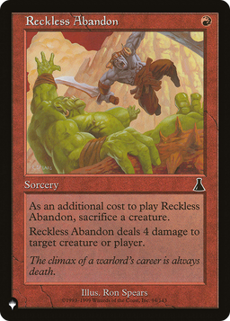 Reckless Abandon (LIST-94/143) - The List