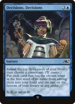 Decisions, Decisions (Galaxy Foil) (UNF-330) - Unfinity Foil