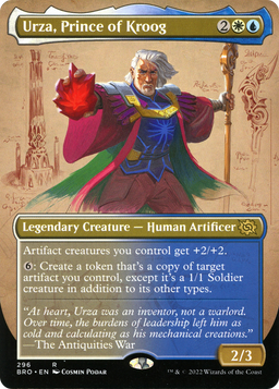 Urza, Prince of Kroog (Borderless) (BRO-296) - The Brothers' War Foil