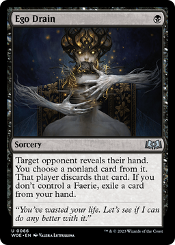 Ego Drain (WOE-086) - Wilds of Eldraine Foil
