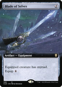Blade of Selves (Extended Art) (CLB-596) - Commander Legends: Battle for Baldur's Gate: (Extended Art) Foil
