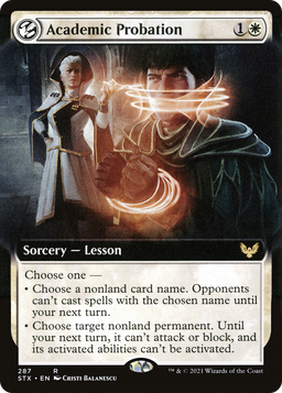 Academic Probation (Extended Art) (STX-287) - Strixhaven: School of Mages: (Extended Art, lesson) Foil