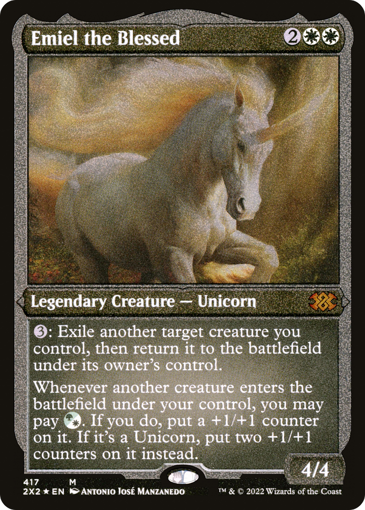 Emiel the Blessed (Foil Etched) (2X2-417) - Double Masters 2022 Foil
