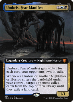 Umbris, Fear Manifest (Extended Art) (VOC-076) - Crimson Vow Commander: (Extended Art)