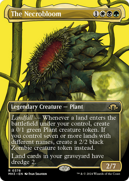 The Necrobloom (Borderless) (MH3-378) - Modern Horizons 3 Foil