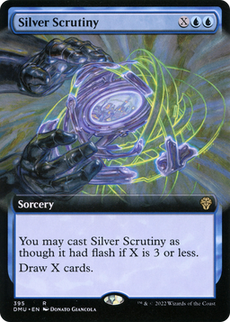 Silver Scrutiny (Extended Art) (DMU-395) - Dominaria United: (Extended Art) Foil