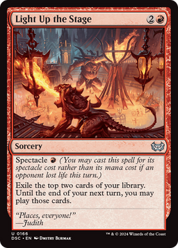 Light Up the Stage (DSC-166) - Duskmourn: House of Horror Commander