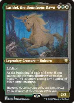 Lathiel, the Bounteous Dawn (Foil Etched) (CMR-605) - Commander Legends Foil