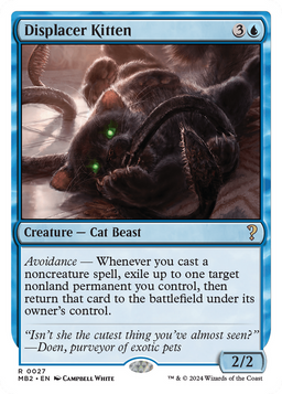 Displacer Kitten (White Border) (MB2-027) - Mystery Booster 2