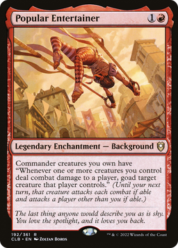 Popular Entertainer (CLB-192) - Commander Legends: Battle for Baldur's Gate Foil