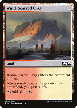 Wind-Scarred Crag (M20-260) - Core Set 2020