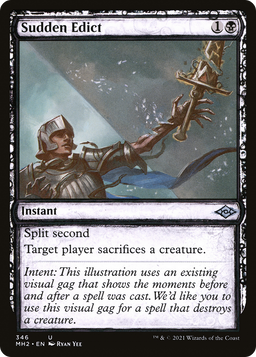 Sudden Edict (Showcase) (MH2-346) - Modern Horizons 2: (Showcase) Foil