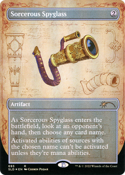 Sorcerous Spyglass (Borderless) (SLD-693) - Secret Lair Drop Foil