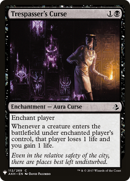 Trespasser's Curse (LIST-112) - The List