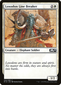 Loxodon Line Breaker (M19-024) - Core Set 2019 Foil