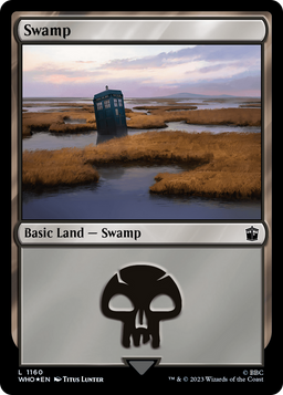 Swamp (1160) (Surge Foil) (WHO-1160) - Doctor Who Foil