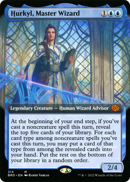 Hurkyl, Master Wizard (Extended Art) (BRO-314) - The Brothers' War: (Extended Art)
