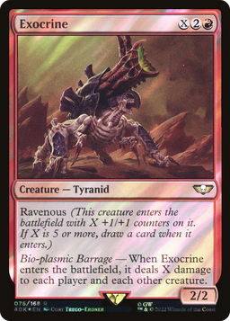 Exocrine (Surge Foil) (40K-076) - Warhammer 40,000 Commander Foil