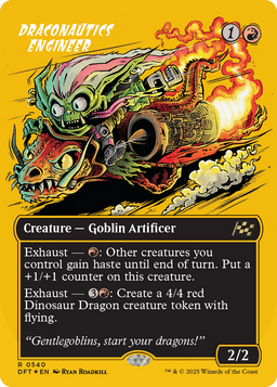 Draconautics Engineer (Borderless) (First-Place Foil) (DFT-540) - Aetherdrift Foil