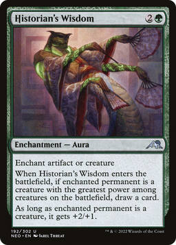 Historian's Wisdom (NEO-192) - Kamigawa: Neon Dynasty Foil