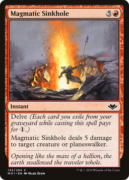 Magmatic Sinkhole (MH1-135) - Modern Horizons Foil