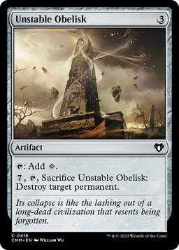 Unstable Obelisk (CMM-416) - Commander Masters Foil