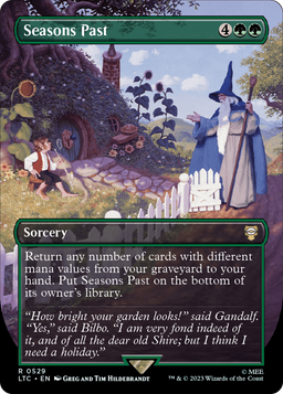 Seasons Past (Borderless) (LTC-529) - Tales of Middle-earth Commander