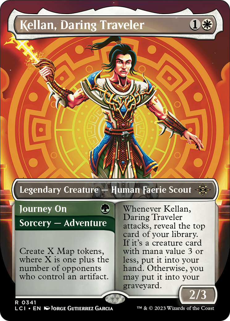Kellan, Daring Traveler (Borderless) (LCI-341) - The Lost Caverns of Ixalan Foil