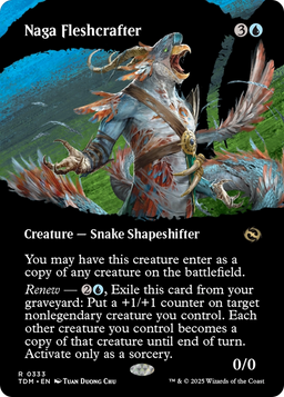 Naga Fleshcrafter (Borderless) (TDM-333) - Tarkir: Dragonstorm: (Showcase) Foil