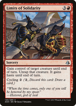 Limits of Solidarity (AKH-140) - Amonkhet Foil