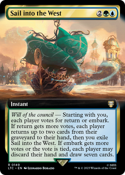 Sail into the West (Extended Art) (LTC-149) - Tales of Middle-earth Commander: (Extended Art)
