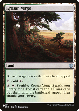 Krosan Verge (ZNC) (LIST-ZNC-134) - The List