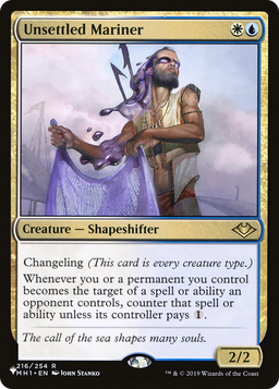 Unsettled Mariner (LIST-216/254) - The List