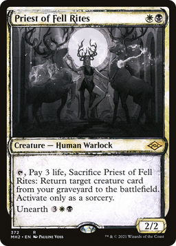 Priest of Fell Rites (Showcase) (MH2-372) - Modern Horizons 2: (Showcase)