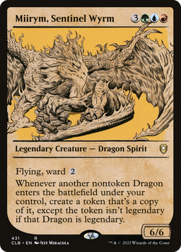 Miirym, Sentinel Wyrm (Showcase) (CLB-431) - Commander Legends: Battle for Baldur's Gate: (Showcase) Foil