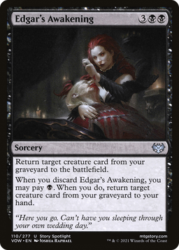 Edgar's Awakening (VOW-110) - Innistrad: Crimson Vow Foil