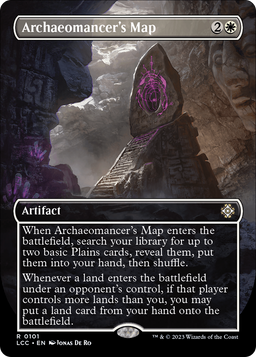 Archaeomancer's Map (Borderless) (LCC-101) - The Lost Caverns of Ixalan Commander