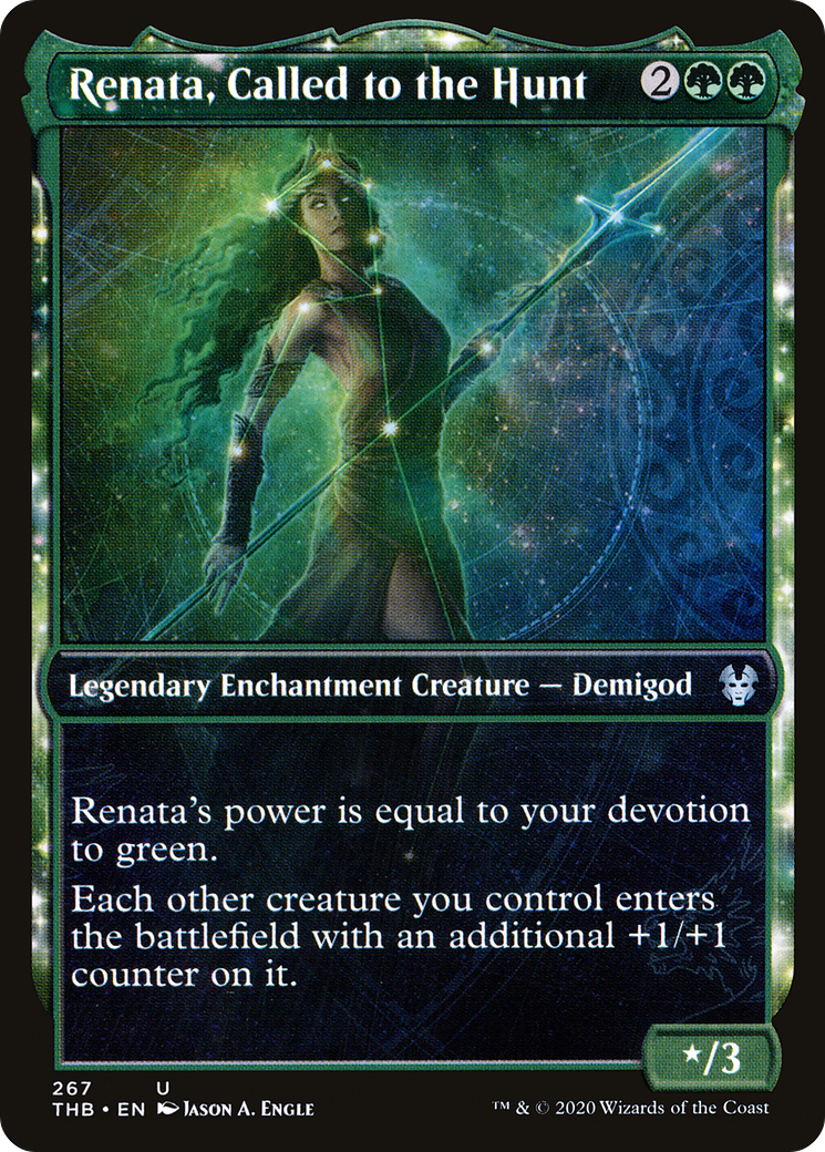 Renata, Called to the Hunt (Showcase) (THB-267) - Theros Beyond Death: (enchantment, Showcase)